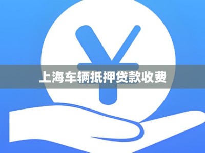 上海车辆抵押贷款收费